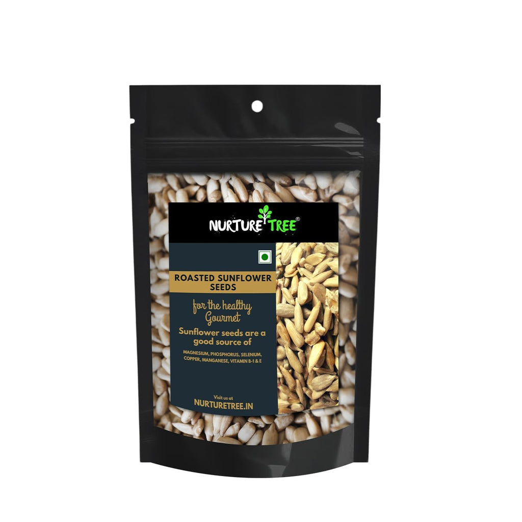 NURTURE TREE Premium Raw Sunflower Seeds Raw Seeds for Eating | Healthy Snacks | High in Vitamin, Fibre & Protein | Non - GMO | Diet Food | Gluten free | Premium Raw Sunflower Seeds (250gm)