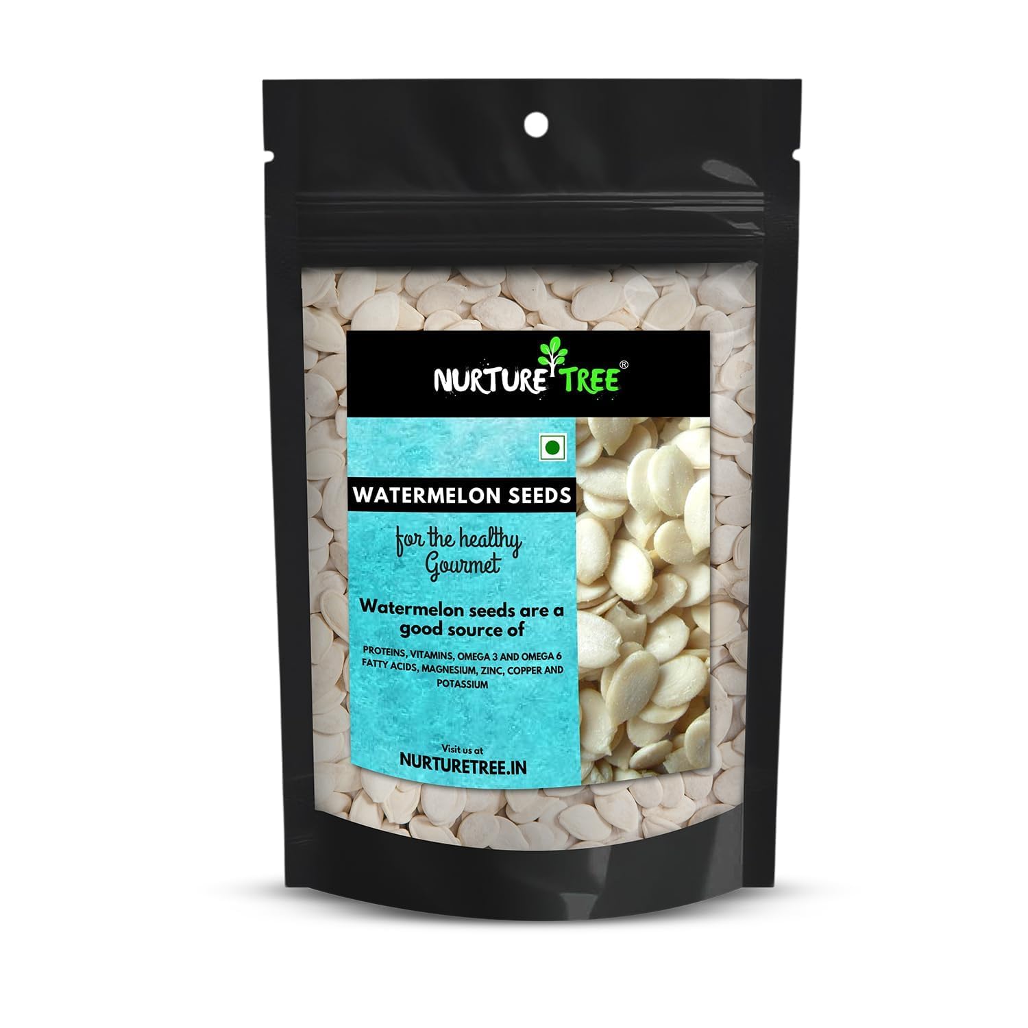 Nurture Tree Watermelon Seeds 400gm, Tarbuj ke Beej for Eating Helps Boost Immunity Rich in High Fibre and Protein, Goods for Snacking and Cooking