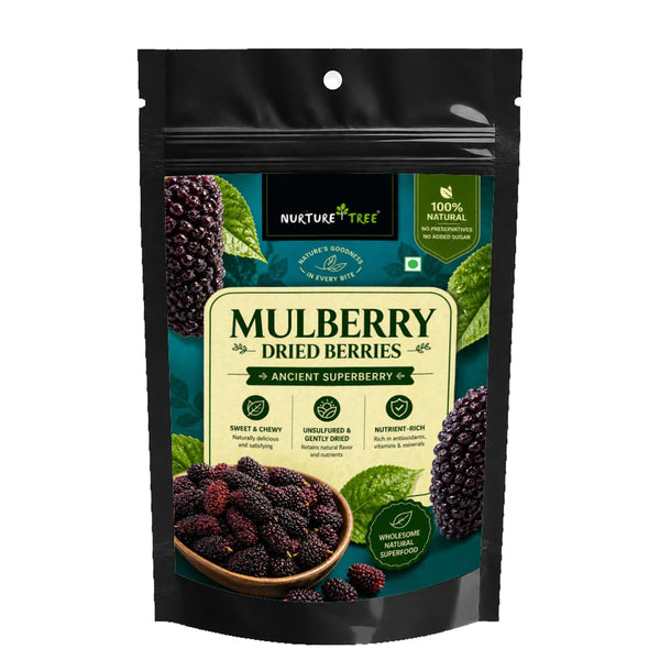 Nurture Tree Dried Mulberries | 100% Natural & Unsulfured