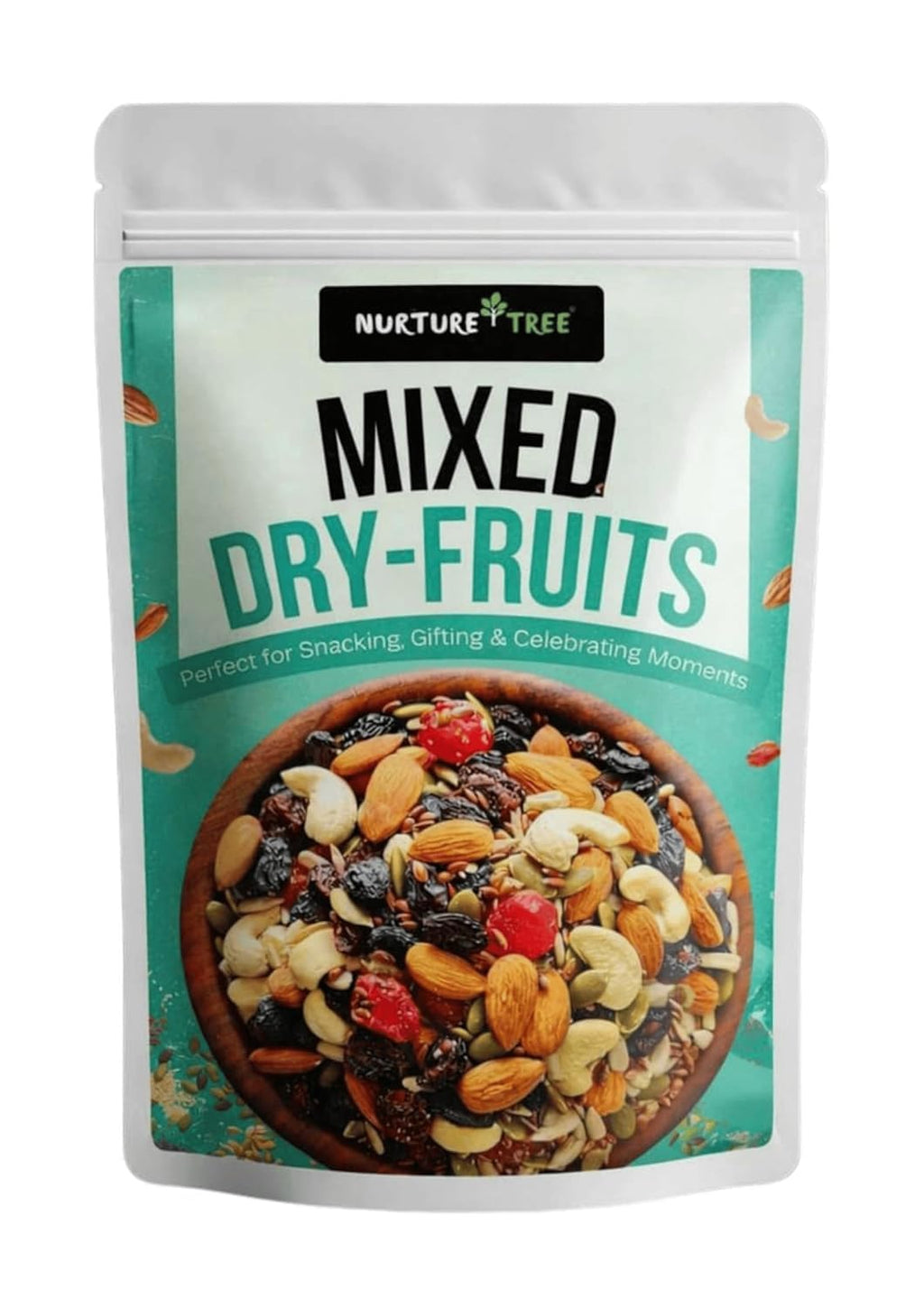 Nurture Tree Mixed Dry Fruits – 11 Superfoods in 1 Nut Mix with Seeds - Strawberry, Goji Berry, Blueberry, Munakka Raisins, Almonds, Cashews, Cranberries, Watermelon Seeds, Pumpkin, Flax & Sunflower (100gm)