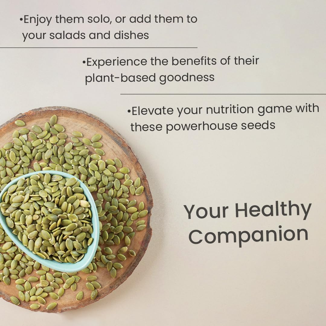 NURTURE TREE Premium Roasted Pumpkin Seeds 250 g Lightly Salted Rich in Protein, Fibre, Magnesium and Phosphorus, Pumpkin Seeds for Eating, Helps Boost Immunity Healthy Diet Snacks, Source of Zinc and Antioxidants