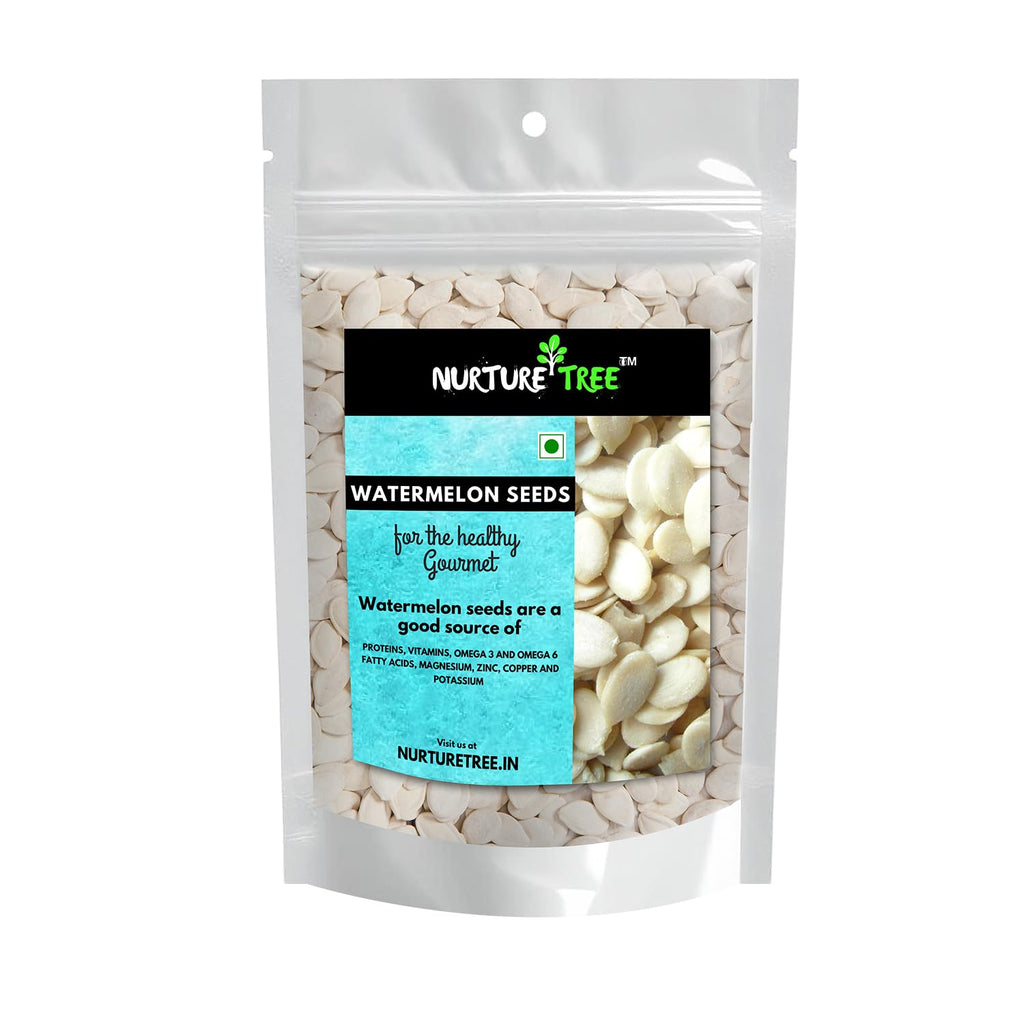 Nurture Tree Watermelon Seeds 400gm, Tarbuj ke Beej for Eating Helps Boost Immunity Rich in High Fibre and Protein, Goods for Snacking and Cooking