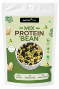 Nurture Tree Roasted Mix Protein Beans 3 in 1 | 100g | Roasted Soyabeans, Edamame & Black Beans | Not Fried | High Protein Healthy Snack | No Added Sugar | No Preservatives | Crispy & Crunchy | 100% Plant Protein