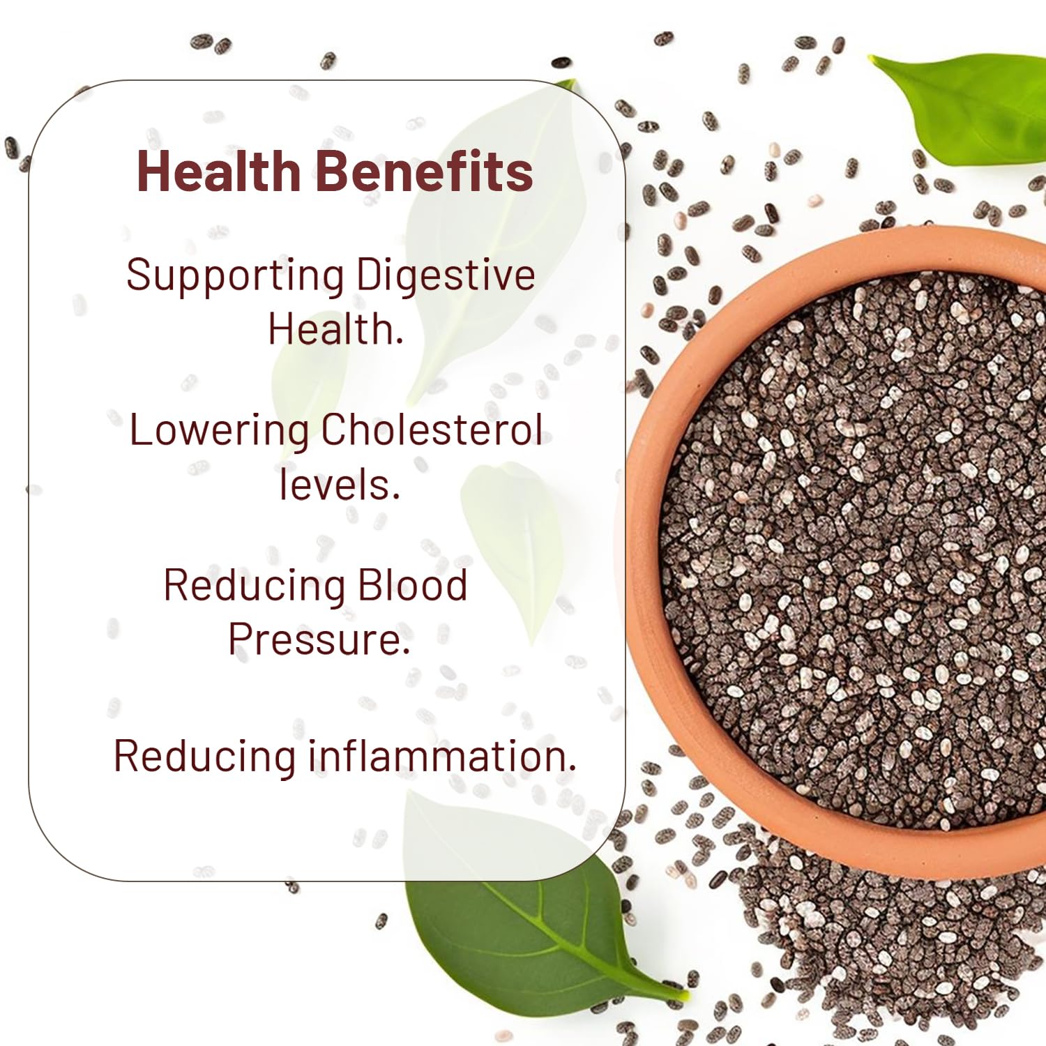 Nurture Tree Roasted Chia Seeds 250gm 100% Natural Superfood for Weight Loss, Healthy Diet and Nutrition Rich in Calcium, Omega-3, Protein and Fibre for Boost Immunity, Heart Health & Bone Strength