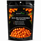 Nurture Tree Sea Buckthorn Dried Berries | Sun-Dried Superfood for Energy & Immunity | Natural & Unsweetened | Rich in Omega 3-6-7-9, Vitamin C & E | Supports Skin, Gut & Heart Health | No Preservatives (200gm)