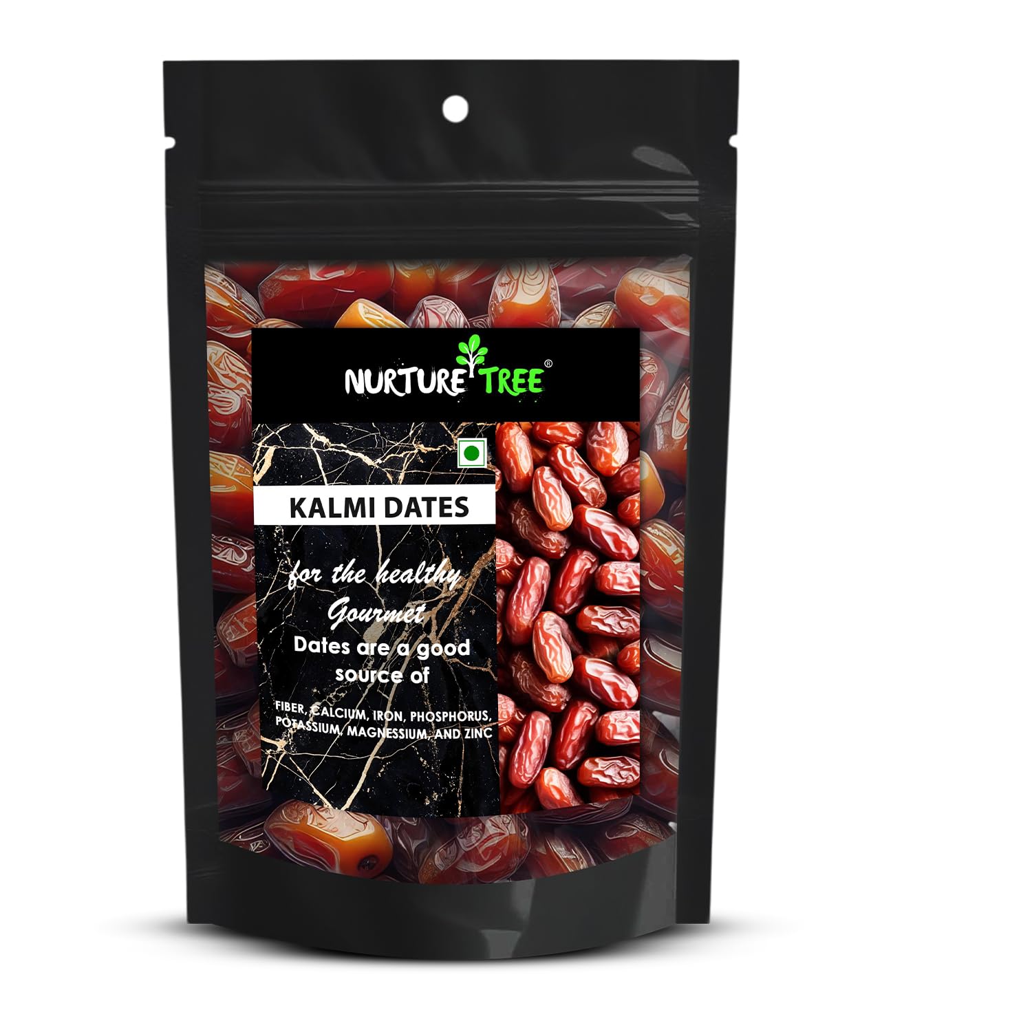 Nurture Tree Premium Saudi Kalmi Dates 500g | 100% Natural Soft & Fresh Dates | No Added Sugar | No Artificial Flavours | Healthy Dry Fruits