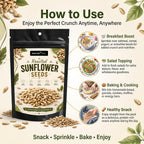 Nurture Tree Premium Raw Sunflower Seeds | High in Protein & Fiber