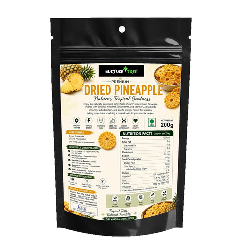 Nurture Tree Dried Pineapple | 100% Natural Tropical Fruit