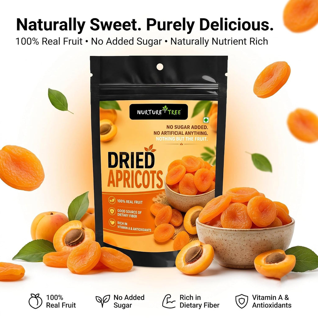 Nurture Tree Premium Dried Apricots | Naturally Sweet & Nutritious