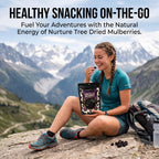 Nurture Tree Dried Black Mulberries | 100% Natural | Vegan & Gluten-Free Superfood | No Added Sugar | Rich in Fiber & Antioxidants | Healthy Snack (50gm)