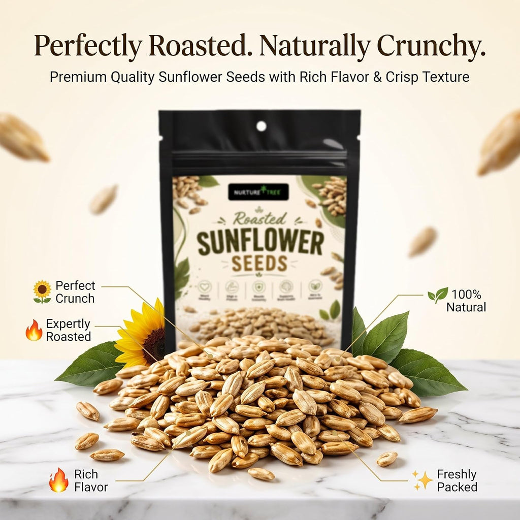 Nurture Tree Premium Raw Sunflower Seeds | High in Protein & Fiber