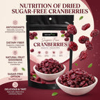 Nurture Tree Sugar-Free Dried Cranberries | Antioxidant-Rich Healthy Snack