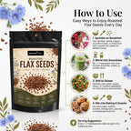 Nurture Tree Roasted Flax Seeds | Rich in Omega-3 & Fiber