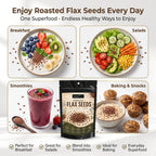 Nurture Tree Roasted Flax Seeds | Rich in Omega-3 & Fiber