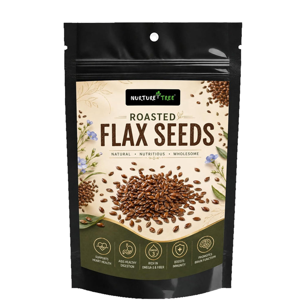 Nurture Tree Roasted Flax Seeds | Rich in Omega-3 & Fiber