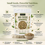 Nurture Tree Mix Seeds 100g | 4-in-1 Roasted Crunchy Seed Blend | Sunflower, Flax, Chia, Pumpkin Seeds | 100% Natural | High Protein & Fiber | No Preservatives | Healthy Snack
