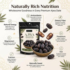 Nurture Tree Premium Saudi Ajwa Dates (Khajoor) | Naturally Soft & Delicious