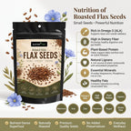 Nurture Tree Roasted Flax Seeds | Rich in Omega-3 & Fiber