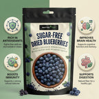 Nurture Tree Sugar-Free Dried Blueberries | Tasty & Healthy Snack | Rich in Antioxidants | Boosts Immunity | Supports Digestion (200gm)