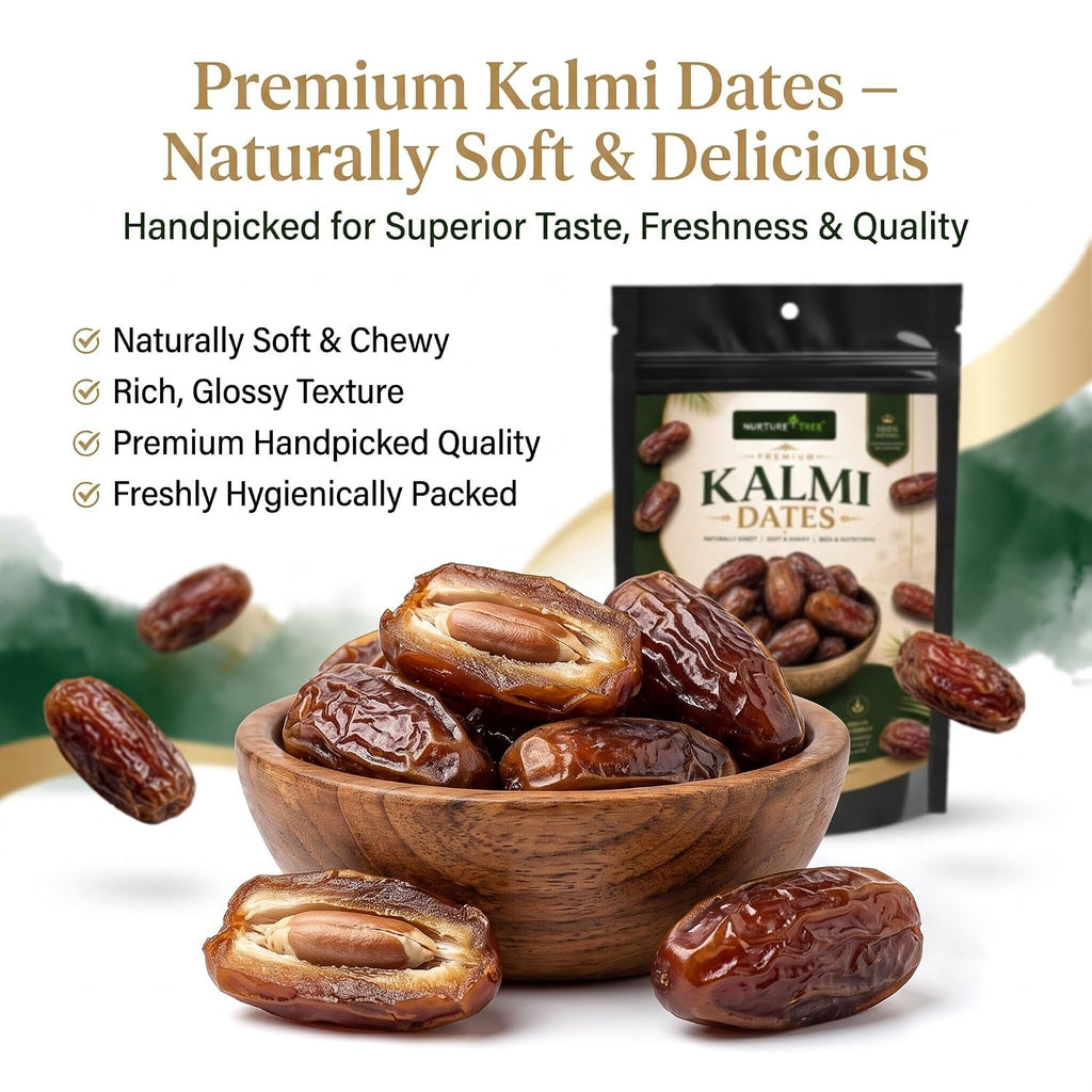 Nurture Tree Premium Saudi Kalmi Dates | Naturally Soft & Fresh