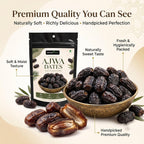 Nurture Tree Premium Saudi Ajwa Dates (Khajoor) | Naturally Soft & Delicious