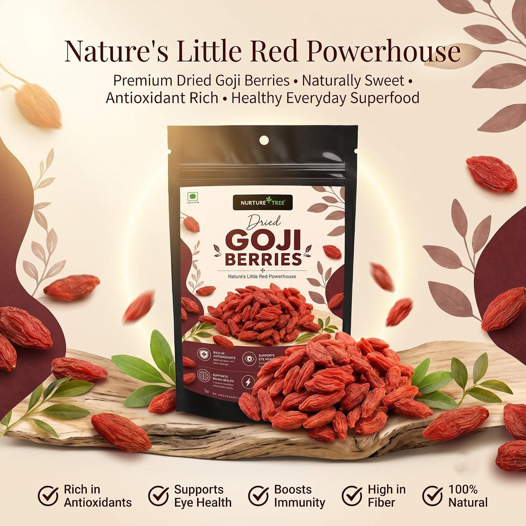 Nurture Tree Premium Goji Berries | Antioxidant-Rich Superfood