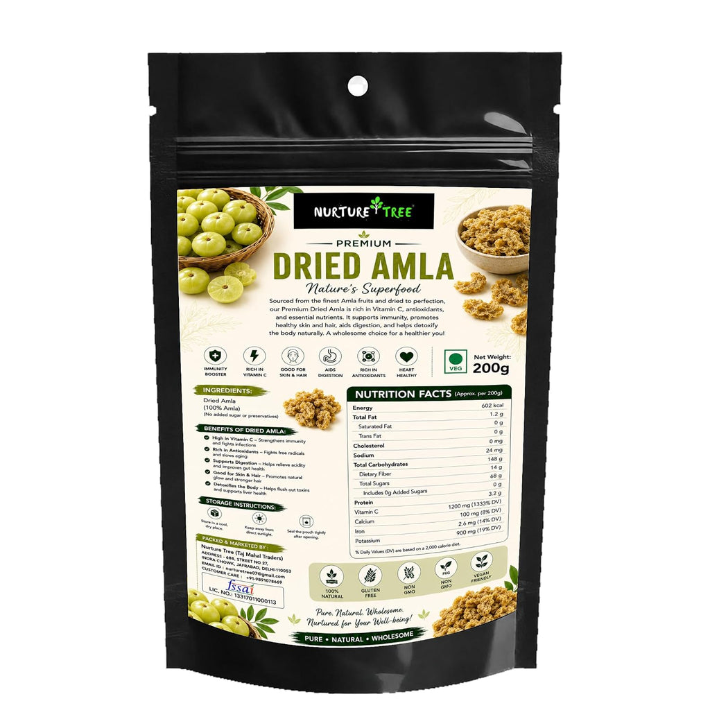 Nurture Tree Dried Amla | Antioxidant-Rich Healthy Snack