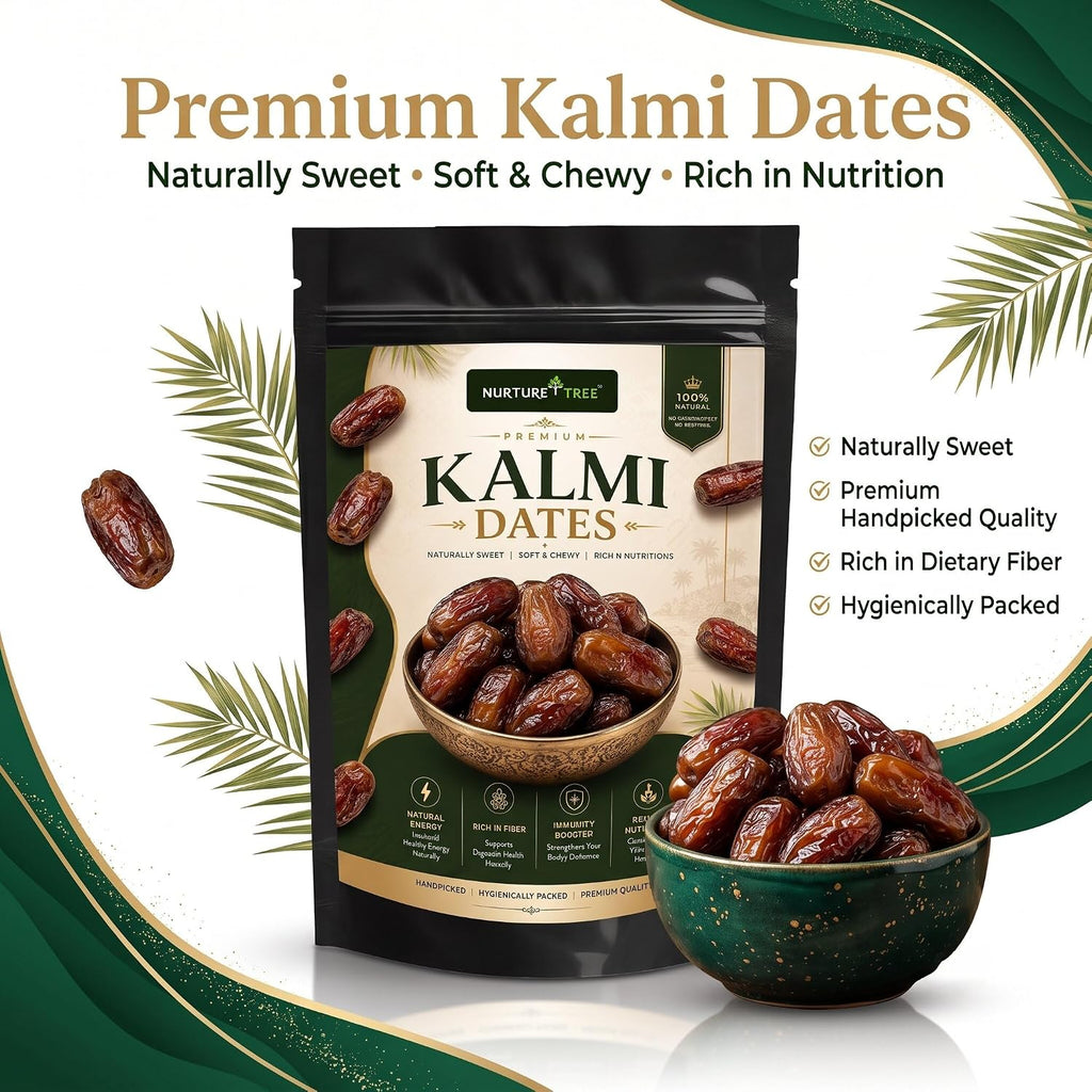 Nurture Tree Premium Saudi Kalmi Dates | Naturally Soft & Fresh