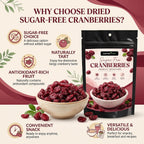 Nurture Tree Sugar-Free Dried Cranberries | Antioxidant-Rich Healthy Snack