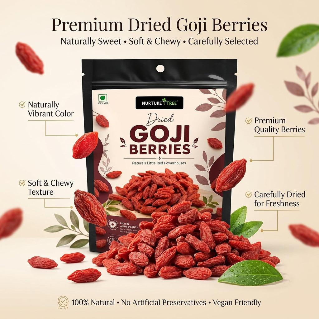 Nurture Tree Premium Goji Berries | Antioxidant-Rich Superfood
