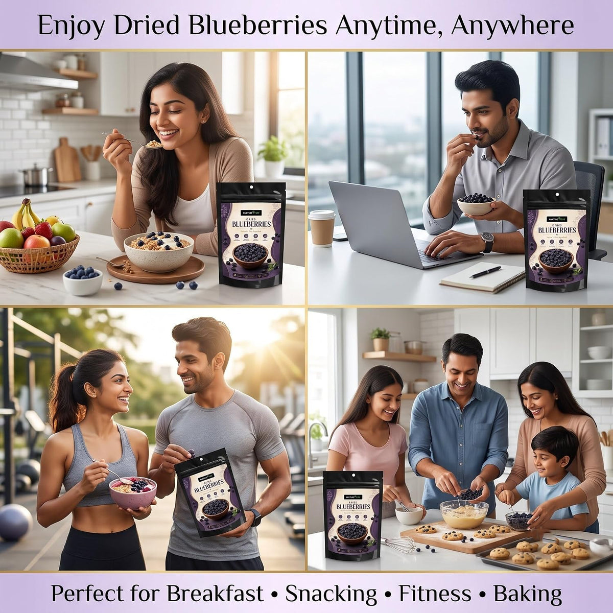Nurture Tree Premium Dried Blueberries | Antioxidant-Rich Superfood