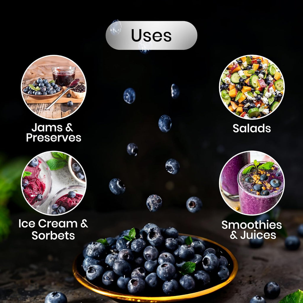 Nurture Tree Premium Dried Blueberries 200gm,Rich in Vitamins and Minerals Fresh Dried Berries, Rich in Antioxidants, Healthy and Tasty Snacks for Adults and Kids