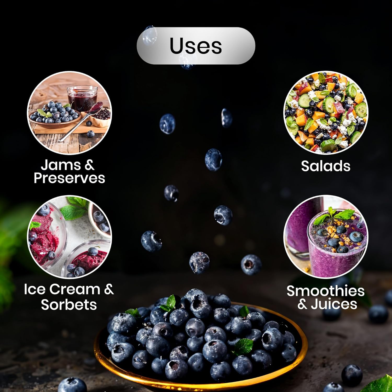 Nurture Tree Premium Dried Blueberries 200gm,Rich in Vitamins and Minerals Fresh Dried Berries, Rich in Antioxidants, Healthy and Tasty Snacks for Adults and Kids