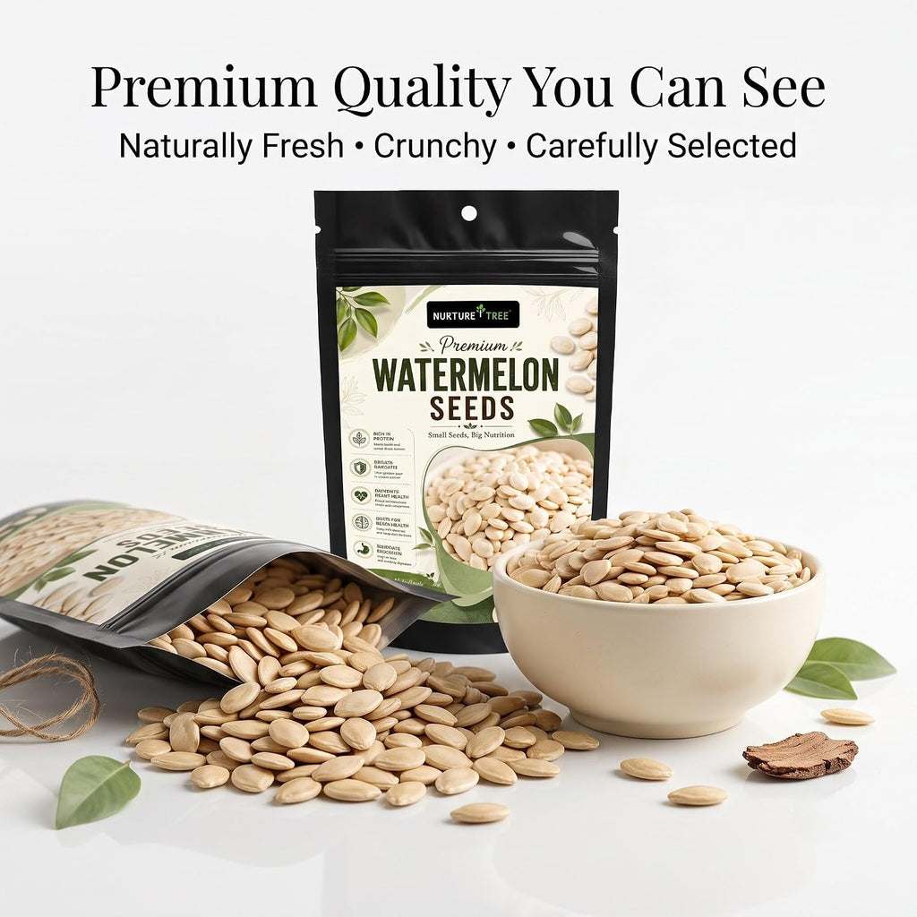 Nurture Tree Watermelon Seeds (Tarbuj Beej) | High in Protein & Fiber
