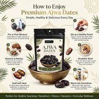 Nurture Tree Premium Saudi Ajwa Dates (Khajoor) | Naturally Soft & Delicious