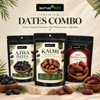 Nurture Tree Premium Dates Combo 3 Pack | Ajwa, Kalmi & King Medjoul Dates