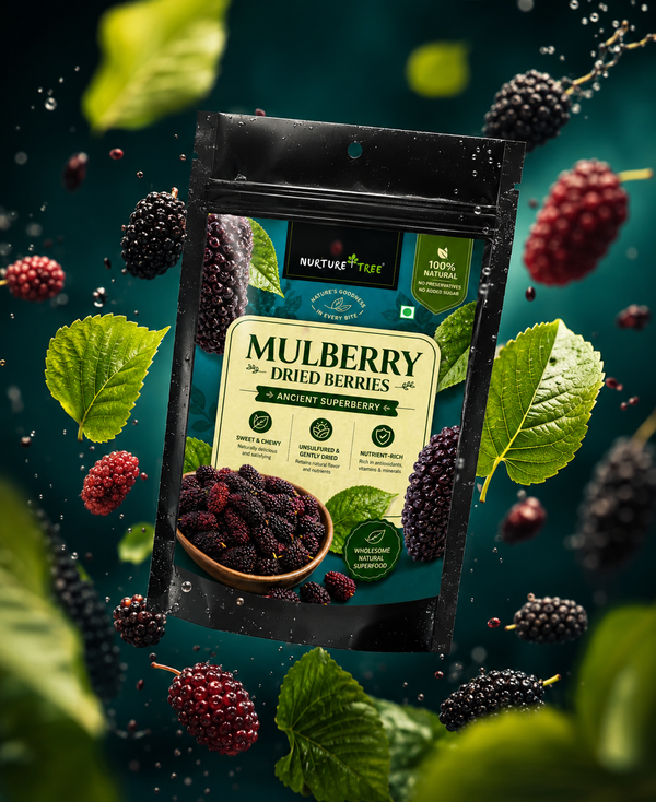 Nurture Tree Dried Mulberries | 100% Natural & Unsulfured