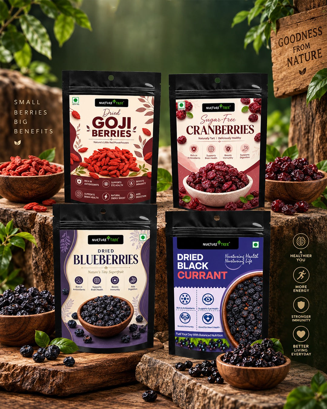 Nurture Tree Premium Mixed Berry Combo